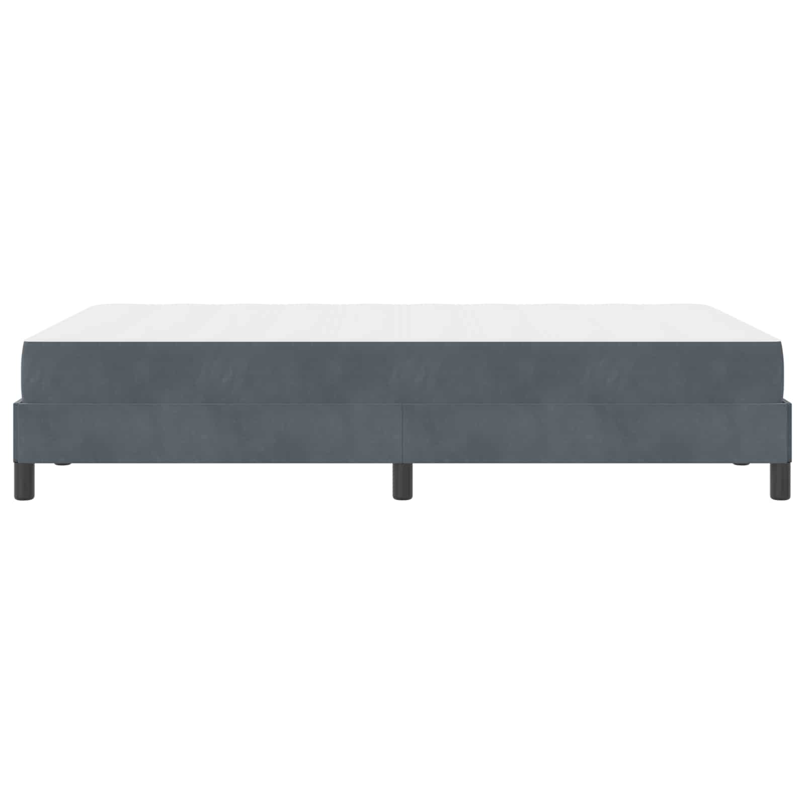Letto a molle con materasso Grigio scuro 120 x 200 cm Tessuto | homemem39