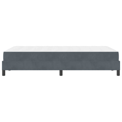 Letto a molle con materasso Grigio scuro 120 x 200 cm Tessuto | homemem39