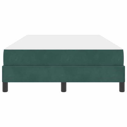 Letto a molle con materasso Verde Scuro 120 x 200 cm Tessuto