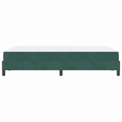 Letto a molle con materasso Verde Scuro 120 x 200 cm Tessuto