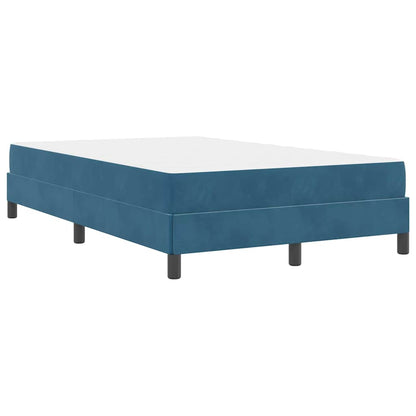 Letto a molle con materasso Blu Scuro 120 x 200 cm Tessuto | homemem39