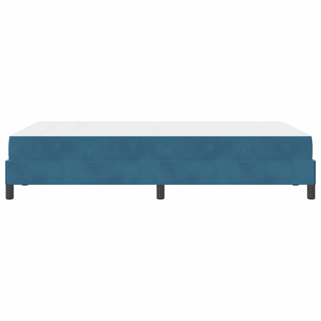 Letto a molle con materasso Blu Scuro 120 x 200 cm Tessuto | homemem39
