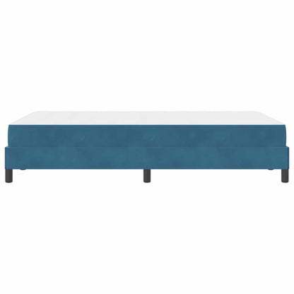 Letto a molle con materasso Blu Scuro 120 x 200 cm Tessuto | homemem39