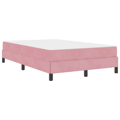 Letto a molle con materasso Rosa 120 x 200 cm Tessuto