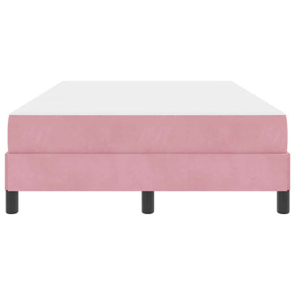 Letto a molle con materasso Rosa 120 x 200 cm Tessuto