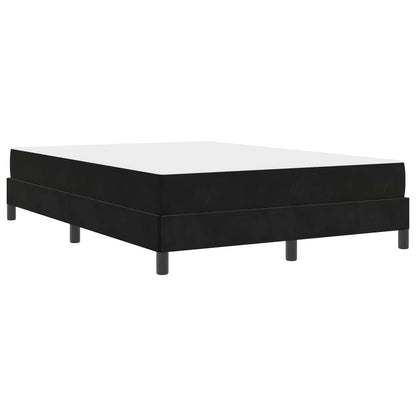 Letto a molle con materasso Nero 140 x 190 cm Tessuto | homemem39