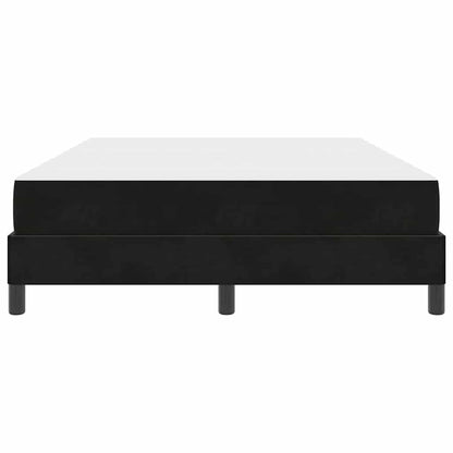 Letto a molle con materasso Nero 140 x 190 cm Tessuto | homemem39