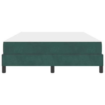 Letto a molle con materasso Verde Scuro 140 x 190 cm Tessuto
