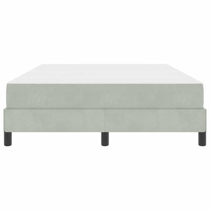 Letto a molle con materasso Grigio chiaro 140 x 200 cm Tessuto
