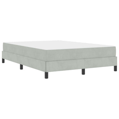Letto a molle con materasso Grigio chiaro 160 x 200 cm Tessuto