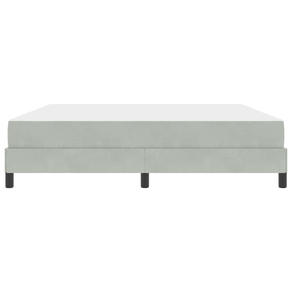 Letto a molle con materasso Grigio chiaro 180 x 200 cm Tessuto