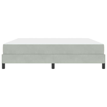 Letto a molle con materasso Grigio chiaro 180 x 200 cm Tessuto