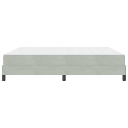 Letto a molle con materasso Grigio chiaro 180 x 200 cm Tessuto