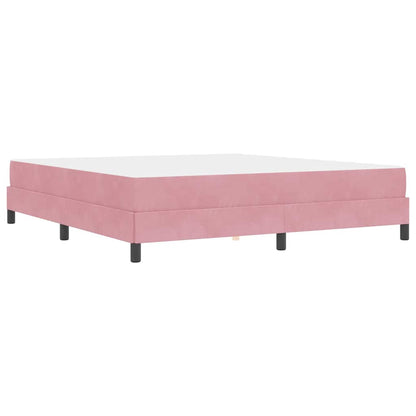 Letto a molle con materasso Rosa 180 x 200 cm Tessuto | homemem39