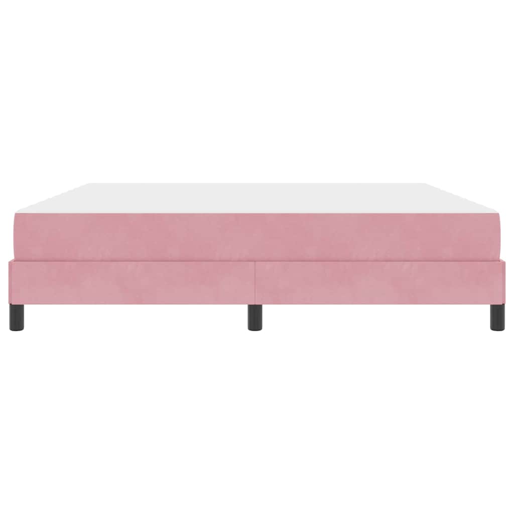 Letto a molle con materasso Rosa 180 x 200 cm Tessuto | homemem39