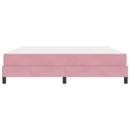 Letto a molle con materasso Rosa 180 x 200 cm Tessuto | homemem39
