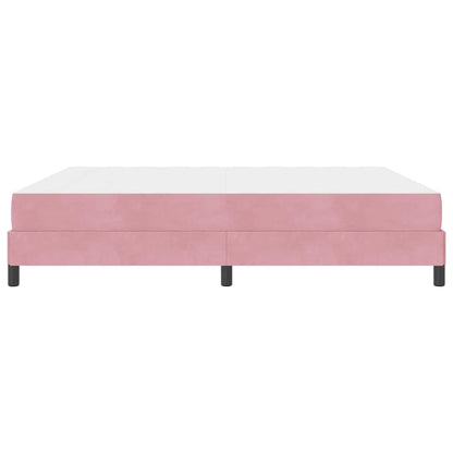 Letto a molle con materasso Rosa 180 x 200 cm Tessuto | homemem39