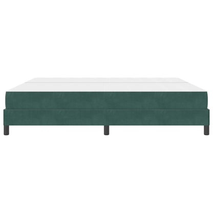 Letto a molle con materasso Verde Scuro 200 x 200 cm Tessuto | homemem39