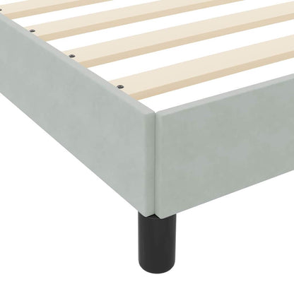 Letto a molle con materasso Grigio chiaro 160 x 210 cm Tessuto | homemem39
