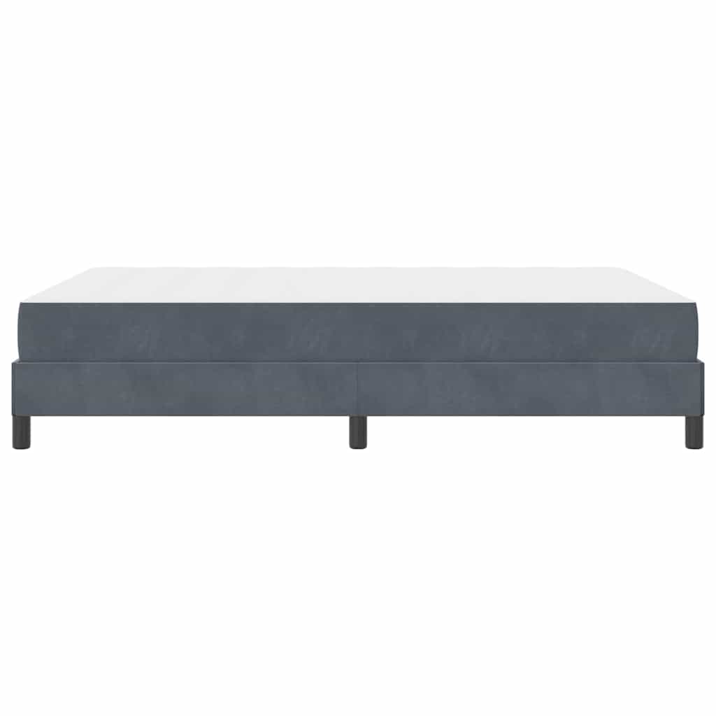 Letto a molle con materasso Grigio scuro 160 x 210 cm Tessuto | homemem39
