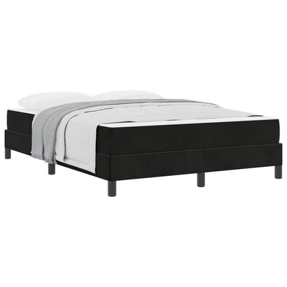 Letto a molle con materasso Nero 160 x 210 cm Tessuto | homemem39