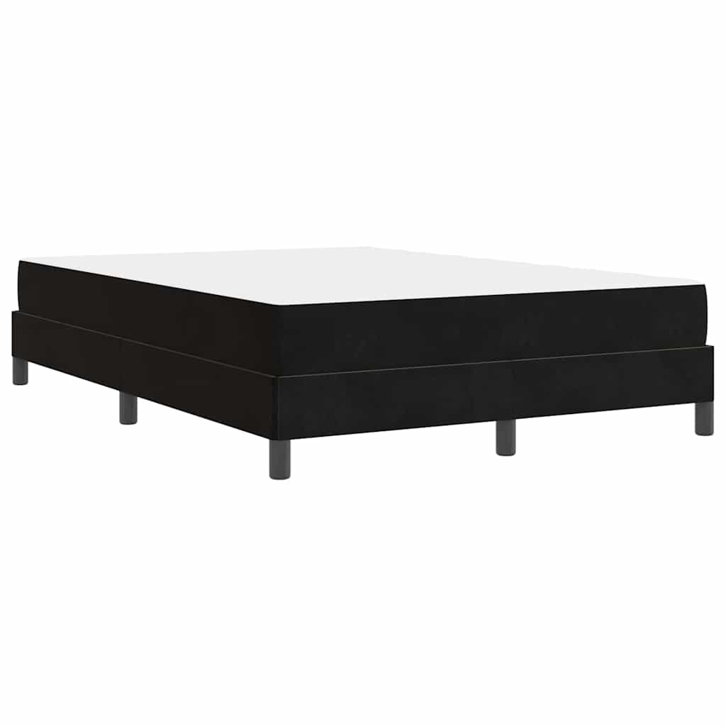 Letto a molle con materasso Nero 160 x 210 cm Tessuto | homemem39