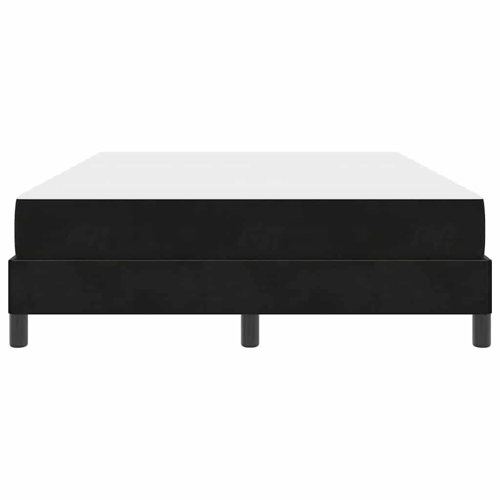 Letto a molle con materasso Nero 160 x 210 cm Tessuto | homemem39