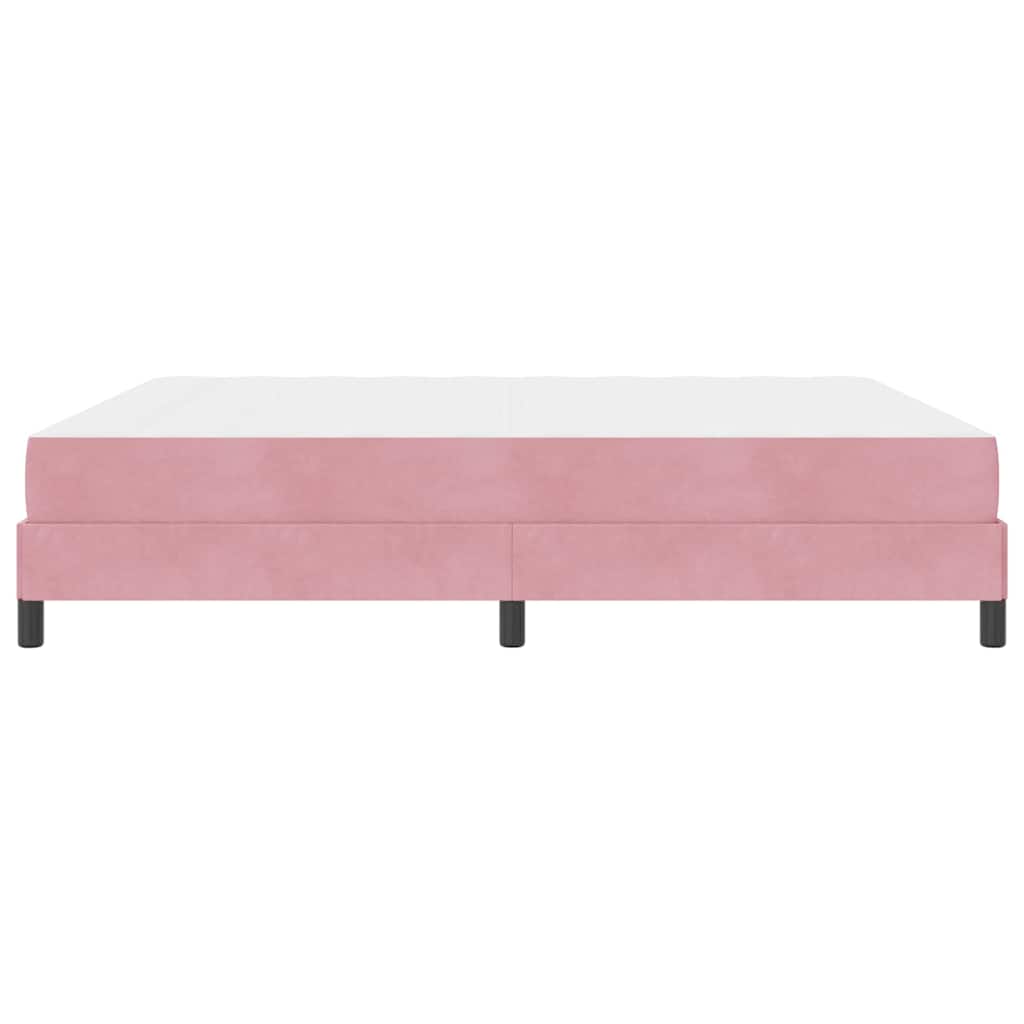 Letto a molle con materasso Rosa 180 x 210 cm Tessuto | homemem39