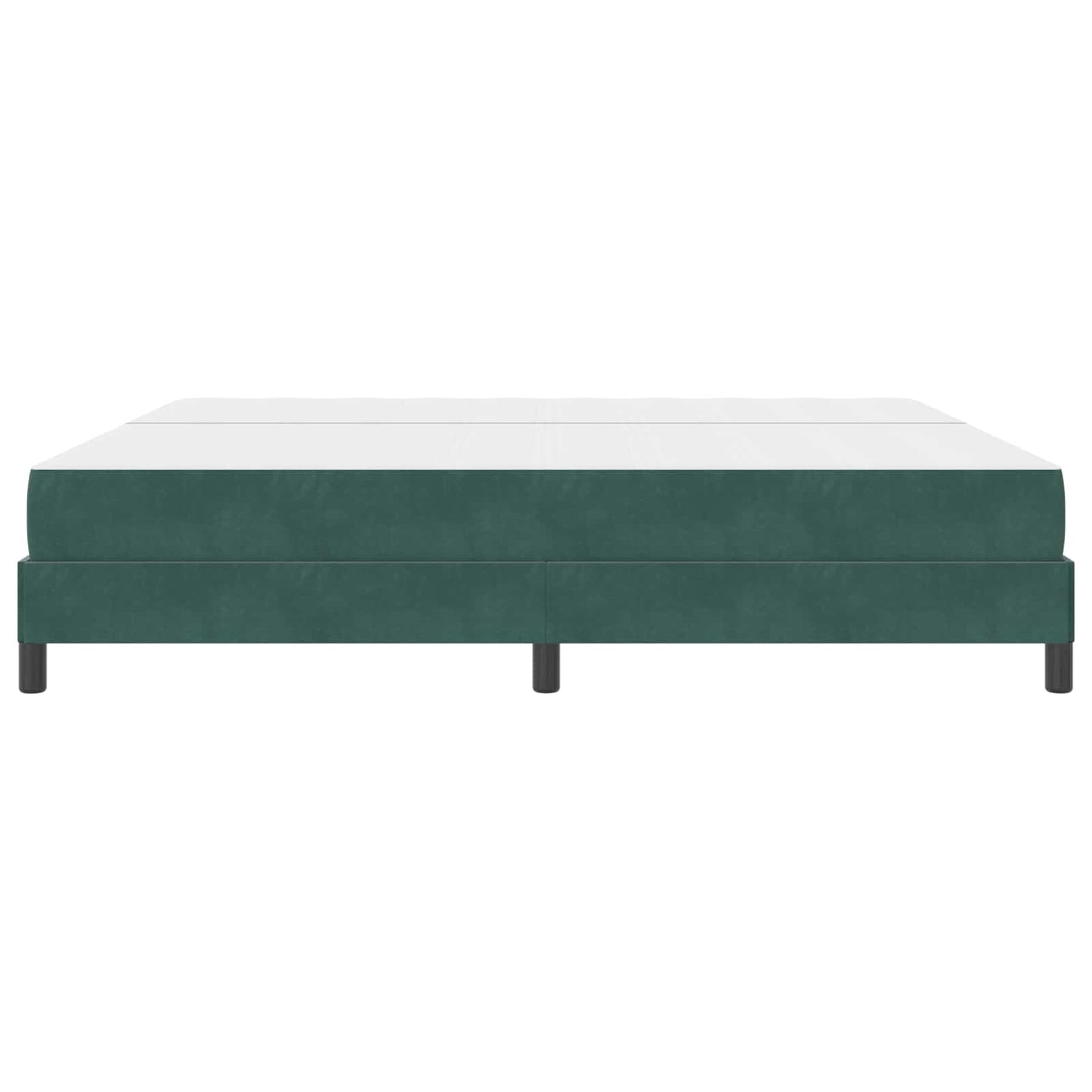 Letto a molle con materasso Verde Scuro 200 x 210 cm Tessuto | homemem39