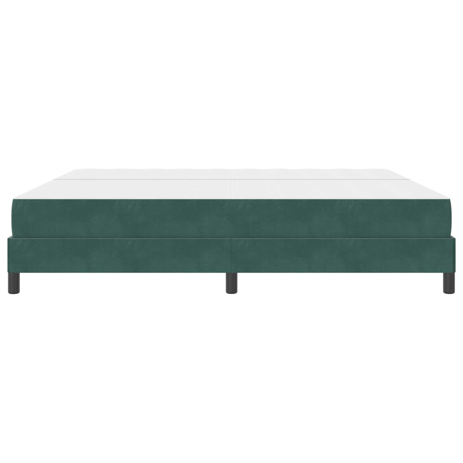 Letto a molle con materasso Verde Scuro 200 x 210 cm Tessuto | homemem39