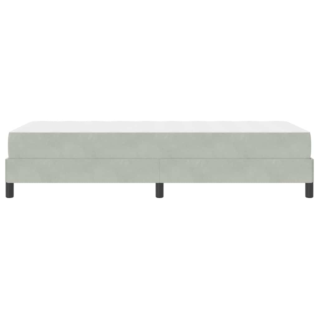 Letto a molle con materasso Grigio chiaro 80 x 220 cm Tessuto | homemem39