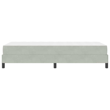 Letto a molle con materasso Grigio chiaro 80 x 220 cm Tessuto | homemem39