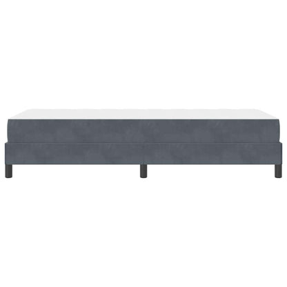 Letto a molle con materasso Grigio scuro 80 x 220 cm Tessuto | homemem39