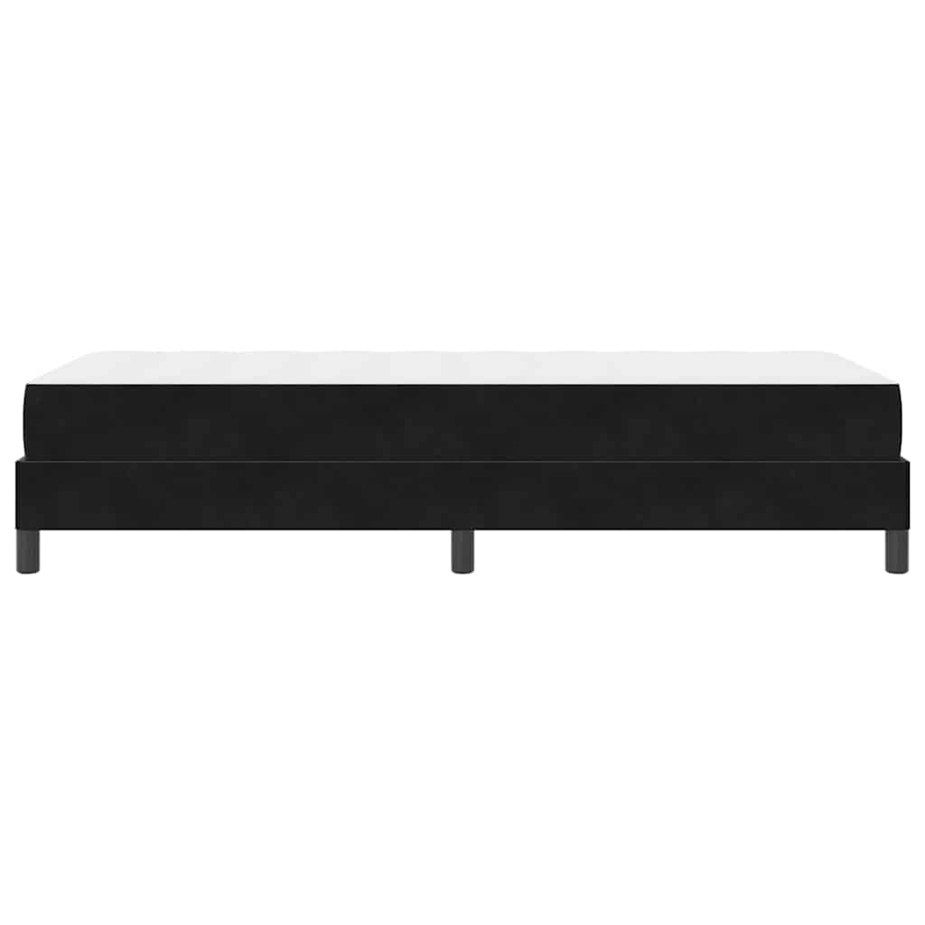 Letto a molle con materasso Nero 80 x 220 cm Tessuto | homemem39