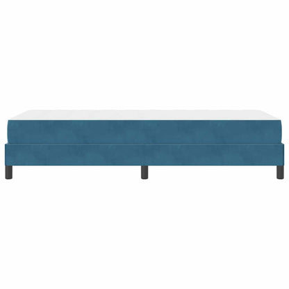 Letto a molle con materasso Blu Scuro 80 x 220 cm Tessuto | homemem39