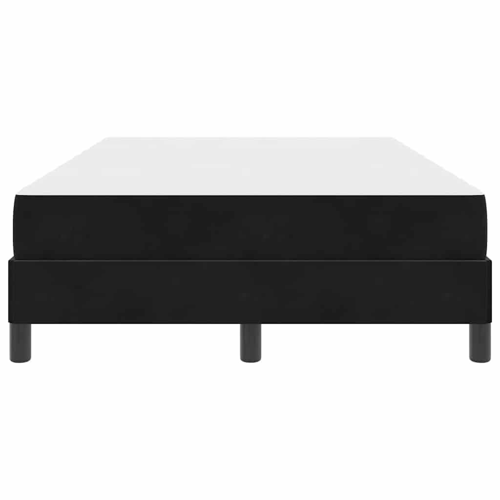 Letto a molle con materasso Nero 120 x 220 cm Tessuto | homemem39