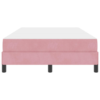Letto a molle con materasso Rosa 120 x 220 cm Tessuto | homemem39