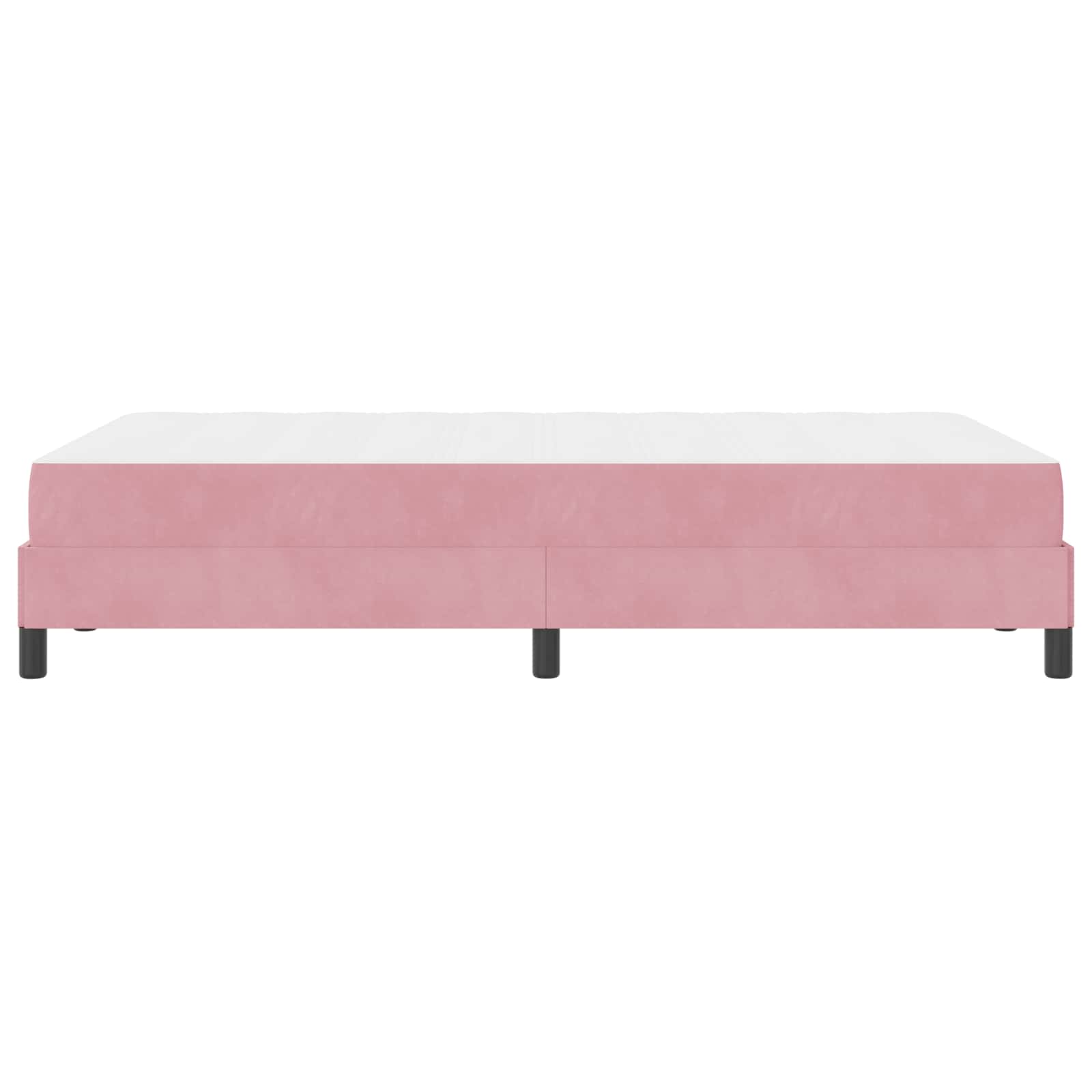 Letto a molle con materasso Rosa 120 x 220 cm Tessuto | homemem39
