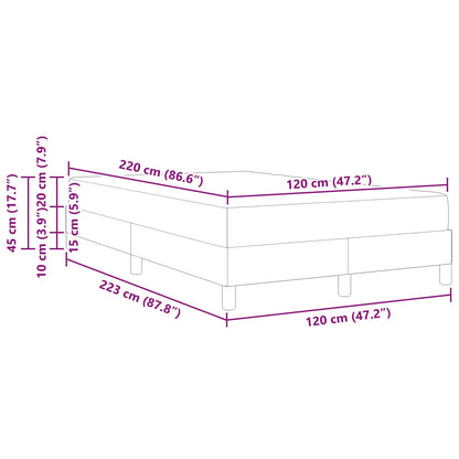 Letto a molle con materasso Rosa 120 x 220 cm Tessuto | homemem39
