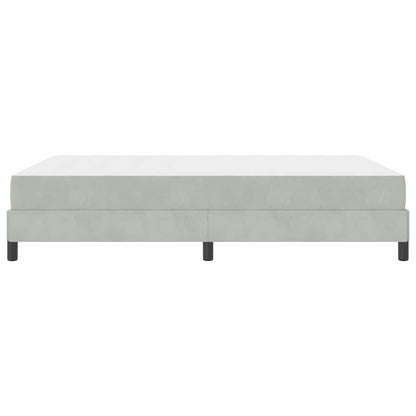Letto a molle con materasso Grigio chiaro 140 x 220 cm Tessuto | homemem39