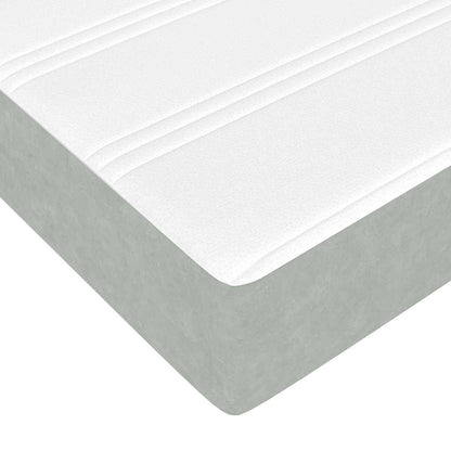 Letto a molle con materasso Grigio chiaro 160 x 220 cm Tessuto | homemem39