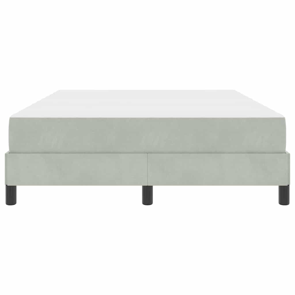 Letto a molle con materasso Grigio chiaro 160 x 220 cm Tessuto | homemem39