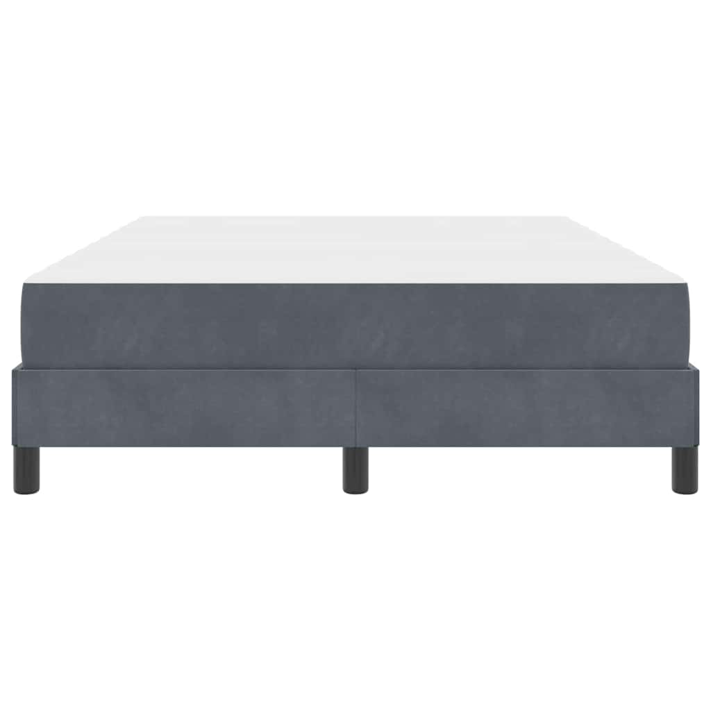 Letto a molle con materasso Grigio scuro 160 x 220 cm Tessuto | homemem39
