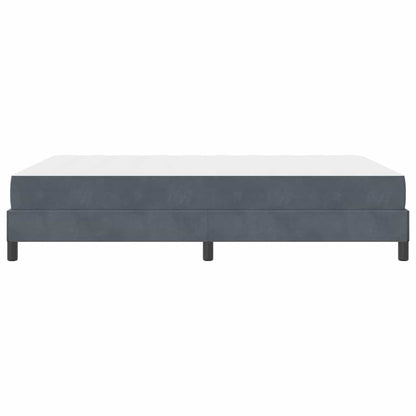 Letto a molle con materasso Grigio scuro 160 x 220 cm Tessuto | homemem39