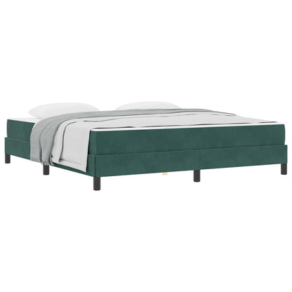 Letto a molle con materasso Verde Scuro 180 x 220 cm Tessuto | homemem39