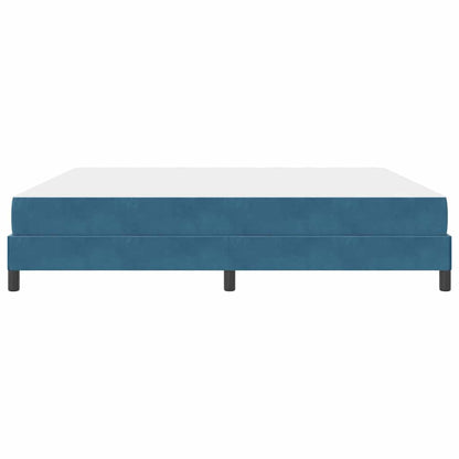 Letto a molle con materasso Blu Scuro 200 x 220 cm Tessuto | homemem39
