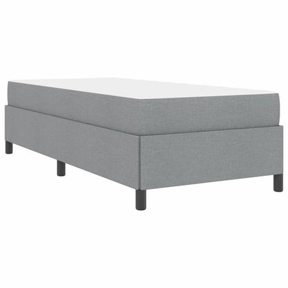 Letto a molle Grigio chiaro 80 x 200 cm Tessuto