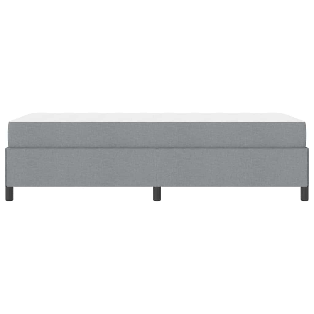 Letto a molle Grigio chiaro 80 x 200 cm Tessuto