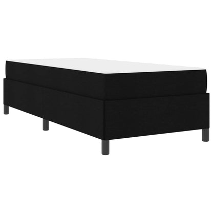 Letto a molle Nero 80 x 200 cm Tessuto