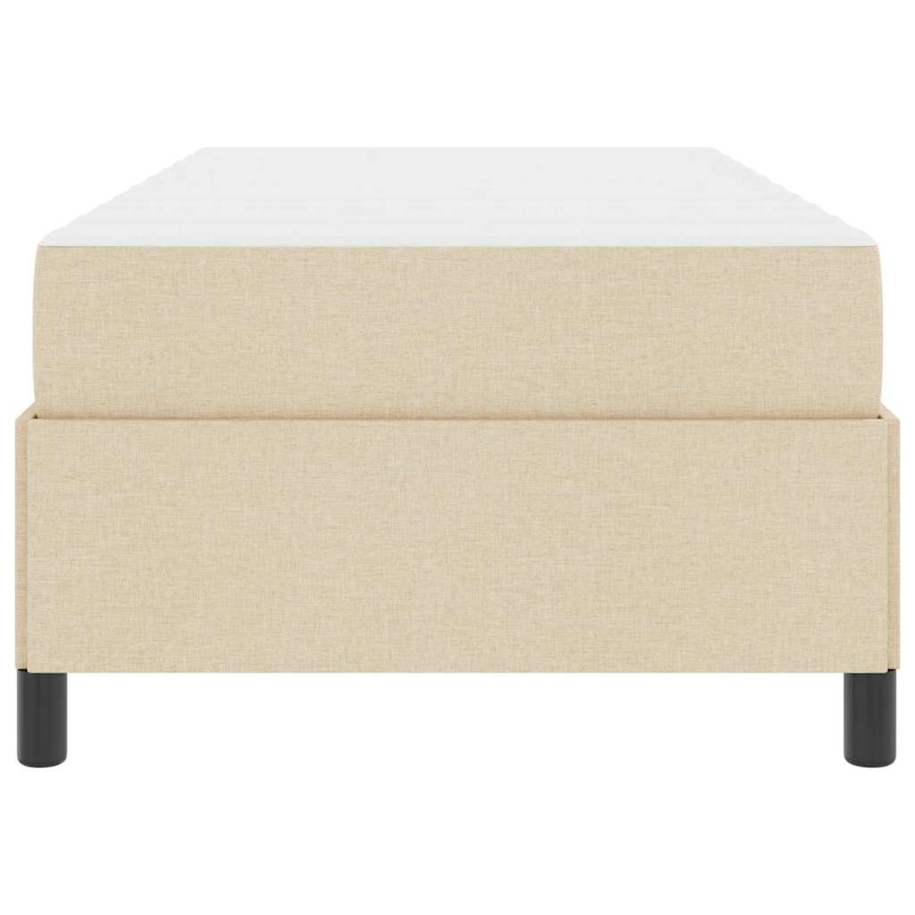 Letto a molle Crema 80 x 200 cm Tessuto